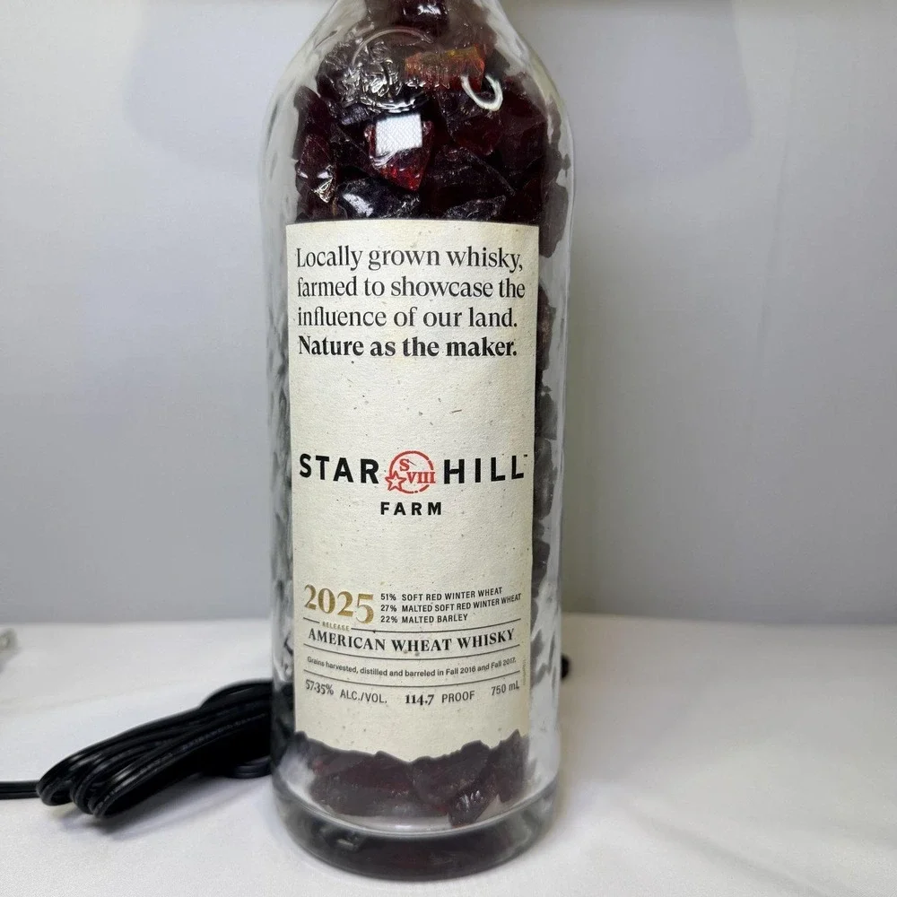 Makers Mark Star Hill Farm Whiskey Bottle Table Lamp 2025 Release Father's‎ Day